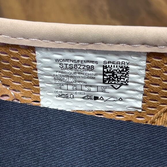 Sperry Sneakers Womens 8 Pink Pier Side Perforated Leather Slip On Boat Shoes - Picture 14 of 16